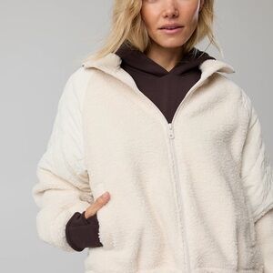 Aerie Cream Teddy Jacket